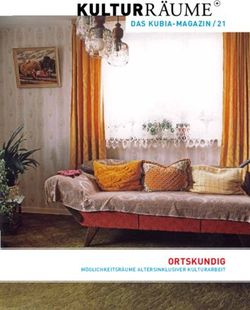 ORTSKUNDIG MÖGLICHKEITSRÄUME ALTERSINKLUSIVER KULTURARBEIT - DAS KUBIA-MAGAZIN / 21