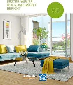 2018 AUSGABE ERSTER WIENER WOHNUNGSMARKT BERICHT - EHL-Immobilien