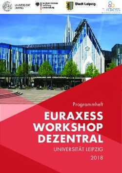 EURAXESS WORKSHOP DEZENTRAL - UNIVERSIT&Auml;T LEIPZIG 2018 Programmheft