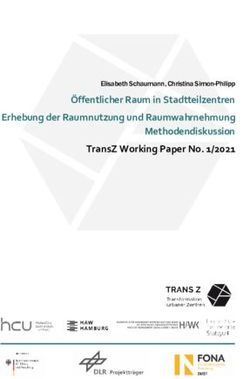 &Ouml;ffentlicher Raum in Stadtteilzentren Erhebung der Raumnutzung und Raumwahrnehmung Methodendiskussion TransZ Working Paper No. 1/2021 - Elisabeth ...