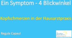 Ein Symptom - 4 Blickwinkel - Kopfschmerzen in der Hausarztpraxis Regula Capaul