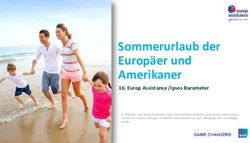 Sommerurlaub der Europäer und Amerikaner - Europ Assistance /Ipsos Barometer