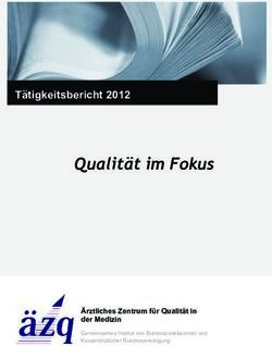 Qualität im Fokus Tätigkeitsbericht 2012 - Ärztliches Zentrum für Qualität in der ...