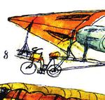 Mit dem Fahrrad fliegen - GUSTAV MESMER - MÄRZ - 28. JUni - Zeppelin Museum
