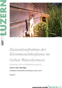 Zustandsaufnahme der Kleinmustelidenfauna im Gebiet Wauwilermoos - Erhebung 2018 und Methodenvergleich
