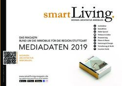 MEDIADATEN 2019 DAS MAGAZIN RUND UM DIE IMMOBILIE F&Uuml;R DIE REGION STUTTGART - smartLiving Magazin