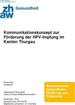 Kommunikationskonzept zur F&ouml;rderung der HPV-Impfung im Kanton Thurgau