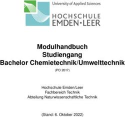 Modulhandbuch Studiengang Bachelor Chemietechnik/Umwelttechnik - Hochschule Emden/Leer Fachbereich Technik Abteilung Naturwissenschaftliche ...