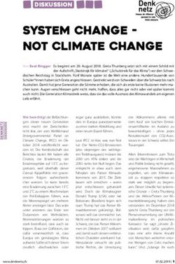 System Change - Not Climate Change - Diskussion - Denknetz