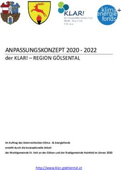 ANPASSUNGSKONZEPT 2020 2022 - der KLAR! - REGION GÖLSENTAL - KLAR! Regionen