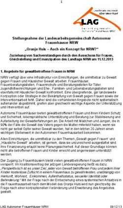 Stellungnahme der Landesarbeitsgemeinschaft Autonomer Frauenhäuser NRW "Oranje Huis - Auch ein Konzept für NRW?"