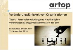 Veränderungsfähigkeit von Organisationen - Thema: Personalentwicklung und Nachhaltigkeit Veranstalter: Managementkommission des dbv ...