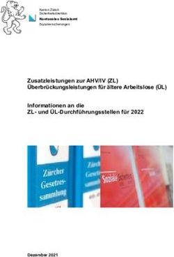 Zusatzleistungen zur AHV/IV (ZL) &Uuml;berbr&uuml;ckungsleistungen f&uuml;r &auml;ltere Arbeitslose (&Uuml;L) Informationen an die ZL- und &Uuml;L-Durchf&uuml;hrungsstellen f&uuml;r 2022 ...