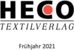 Fr&uuml;hjahr 2021 - Heco Textilverlag GmbH