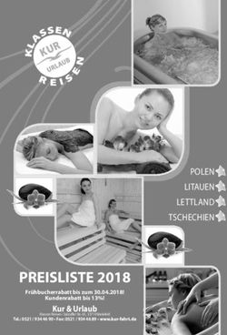 PREISLISTE 2018 - POLEN LITAUEN LETTLAND TSCHECHIEN - Reiseveranstalter Klassen
