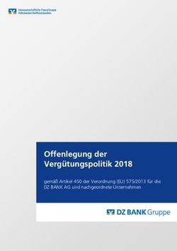 Offenlegung der Vergütungspolitik 2018 - gemäß Artikel 450 der Verordnung (EU) 575/2013 für die DZ BANK AG und nachgeordnete Unternehmen