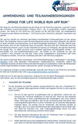 ANWENDUNGS- UND TEILNAHMEBEDINGUNGEN "WINGS FOR LIFE WORLD RUN APP RUN"