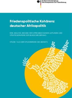 Friedenspolitische Kohärenz deutscher Afrikapolitik - EINE ANALYSE ANHAND DER AFRIKABEZOGENEN LEITLINIEN UND STRATEGIEPAPIERE DER BUNDESREGIERUNG ...