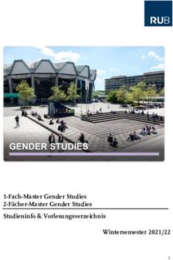 1-Fach-Master Gender Studies 2-F&auml;cher-Master Gender Studies Studieninfo & Vorlesungsverzeichnis Wintersemester 2021/22