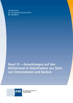 Basel III - Auswirkungen auf den Mittelstand in Mainfranken aus Sicht von Unternehmen und Banken