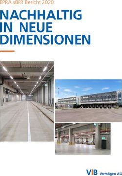 Nachhaltig in neue dimensionen - EPRA sBPR Bericht 2020