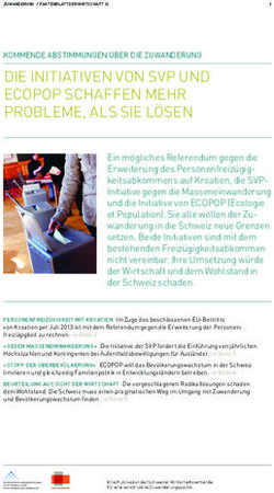 Die initiativen von svp und ecopop schaffen mehr probleme, als sie lösen