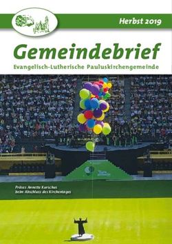 Herbst 2019 Evangelisch-Lutherische Pauluskirchengemeinde - Evangelisch-Lutherische ...