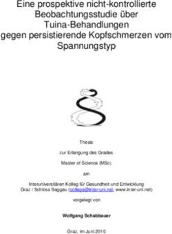 Eine prospektive nicht-kontrollierte Beobachtungsstudie &uuml;ber Tuina-Behandlungen gegen persistierende Kopfschmerzen vom Spannungstyp