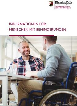 INFORMATIONEN F&Uuml;R MENSCHEN MIT BEHINDERUNGEN - Ausgabe 2021 - Stadt Frankenthal