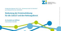 Bedeutung der Ersteinsch&auml;tzung f&uuml;r die 116117 und den Rettungsdienst