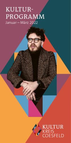 KULTUR-PROGRAMM Januar - M&auml;rz 2022 - KULTUR - Burg Vischering