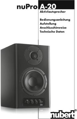 NuPro A-20 Aktivlautsprecher Bedienungsanleitung Aufstellung Anschlusshinweise Technische Daten
