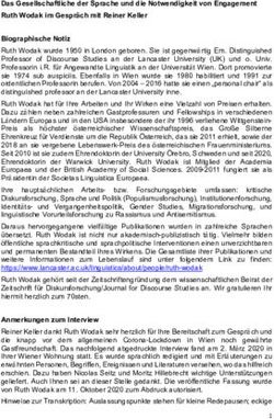 Das Gesellschaftliche der Sprache und die Notwendigkeit von Engagement Ruth Wodak im Gespr&auml;ch mit Reiner Keller Biographische Notiz