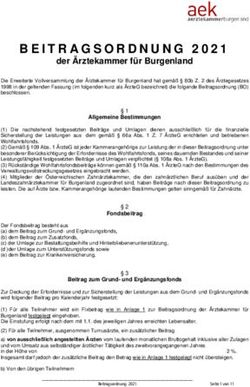 BEITRAGSORDNUNG 2021 der Ärztekammer für Burgenland - Ärztekammer für Burgenland