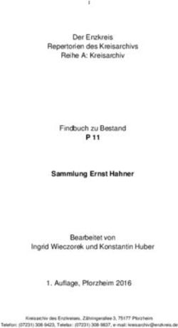 P 11 Sammlung Ernst Hahner - Der Enzkreis Repertorien des Kreisarchivs Reihe A: Kreisarchiv Findbuch zu Bestand