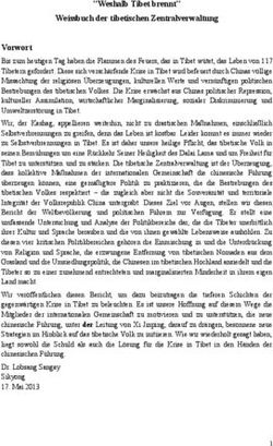 "Weshalb Tibet brennt" Weissbuch der tibetischen Zentralverwaltung