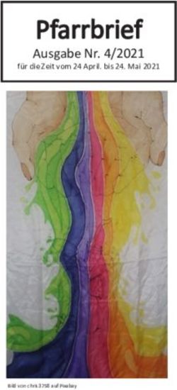 Pfarrbrief Ausgabe Nr. 4/2021 - f&uuml;r die Zeit vom 24 April. bis 24. Mai 2021 - Bistum Mainz