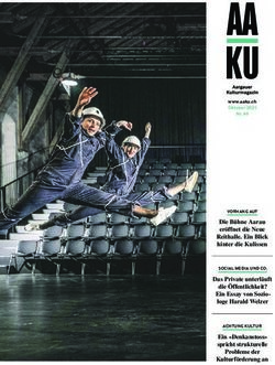 www.aaku.ch Oktober 2021 Nr. 49 - Aargauer Kulturmagazin