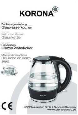 Glaswasserkocher Deutsch Bedienungsanleitung - Glazen waterkoker