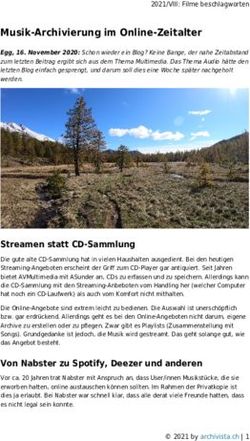 Musik-Archivierung im Online-Zeitalter - Archivista