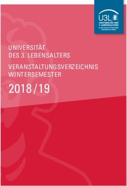 2018 / 19 UNIVERSITÄT DES 3. LEBENSALTERS VERANSTALTUNGSVERZEICHNIS WINTERSEMESTER - Goethe-Universität