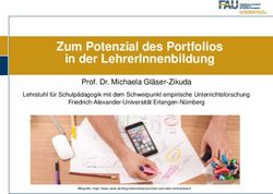 Zum Potenzial des Portfolios in der LehrerInnenbildung