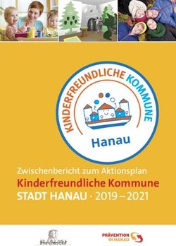 Kinderfreundliche Kommune - STADT HANAU 2019-2021 - Kinderfreundliche Kommunen