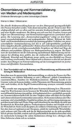 AUFS&Auml;TZE &Ouml;konomisierung und Kommerzialisierung von Medien und Mediensystem