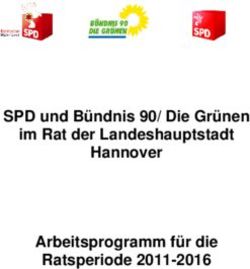 SPD und B&uuml;ndnis 90/ Die Gr&uuml;nen im Rat der Landeshauptstadt Hannover Arbeitsprogramm f&uuml;r die Ratsperiode 2011-2016