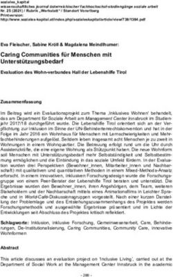 Caring Communities f&uuml;r Menschen mit Unterst&uuml;tzungsbedarf