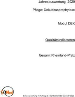 Jahresauswertung 2020 Pflege: Dekubitusprophylaxe Modul DEK Qualitätsindikatoren Gesamt Rheinland-Pfalz - SQMed