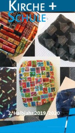KIRCHE + SCHULE - Halbjahr 2019/2020 - Kirchenkreis Obere Nahe