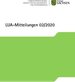 LUA-Mitteilungen 02/2020 - LANDESUNTERSUCHUNGS-ANSTALT FÜR DAS GESUNDHEITS- UND VETERINÄRWESEN - sachsen.de