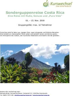 Sonderguppenreise Costa Rica - Eine Reise mit Muße, Genuss und "Pura Vida" - Kurswechsel Reisen